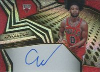 2019 Panini Revolution Rookie Autographs #CWT Coby White Basketball Card