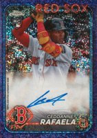 2024 Topps Chrome Rookie Autographs #RACR Ceddanne Rafaela Purple Speckle Refractor Baseball Card