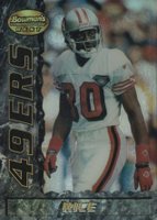 1995 Bowman's Best #85 Jerry Rice Black Refractor Football Card