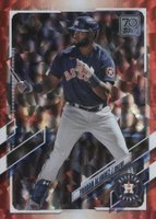 2021 Topps #300 Yordan Alvarez Red Baseball Card