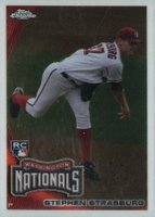 2010 Topps Chrome #212 Stephen Strasburg Baseball Card