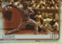 2019 Topps Chrome #151 Brandon Lowe Sepia Refractor Baseball Card