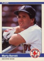 1984 Fleer Update #U-8 Marty Barrett Baseball Card