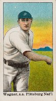 1909 American Caramel # Honus Wagner Throwing Baseball Card