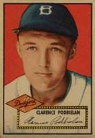 1952 Topps #188g Bud Podbielan Gray back Baseball Card