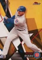 2018 Finest  #37 Anthony Rizzo Gold Refractor Baseball Card