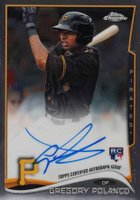 2014 Topps Chrome #GP Gregory Polanco Autograph Baseball Card