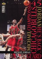 1995 Collector's Choice Jordan-He's Back #M1 Michael Jordan Basketball Card