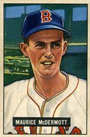 1951 Bowman #16 Maurice McDermott Baseball Card