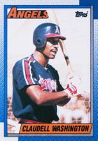 1990 Topps #705 Claudell Washington Baseball Card