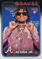 2024 Topps #1 Ronald Acuna Jr. Golden Mirror Baseball Card