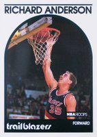 1989 Hoops #182 Richard Anderson Basketball Card