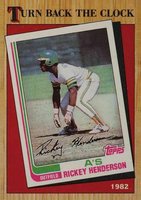 1987 Topps #311 Rickey Henderson Turn Back the Clock Baseball Card