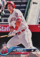 2018 Topps #300 Mike Trout White Jersey Baseball Card