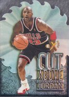 1996 Skybox E-X2000 A Cut Above #5 Michael Jordan Basketball Card