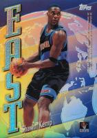 1998 Topps East-West #EW13 Kemp/Baker Refractor Basketball Card