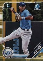 2019 Bowman Draft #BDC66 Greg Jones Chrome-Gold Refractor Baseball Card