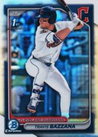 2024 Bowman Draft #BDC1 Travis Bazzana Chrome-Refractor Baseball Card