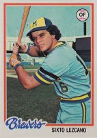 1978 Topps #595 Sixto Lezcano Baseball Card
