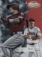 2017 Topps Gold Label #25 Mike Trout Class 2-Red Baseball Card