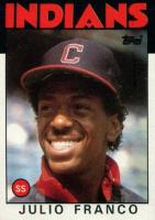 1986 Topps #391 Julio Franco Baseball Card