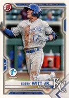 2021 Bowman 1st Edition #BFE1 Bobby Witt Jr. Baseball Card