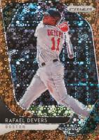 2020 Panini Prizm #173 Rafael Devers Bronze Donut Circles Prizm Baseball Card