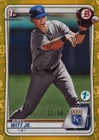 2020 Bowman 1st Edition #BFE25 Bobby Witt Jr. Gold Foil Baseball Card