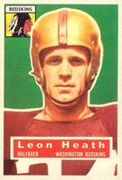 1956 Topps #25 Leon Heath Football Card