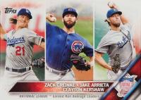 2016 Topps #58 Clayton Kershaw/Jake Arrieta/Zack Greinke Baseball Card