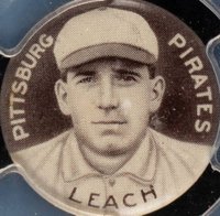 1910 Sweet Caporal Pins # Tommy Leach Small Letters Baseball Card