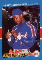 1988 Fleer Exciting Stars #39 Darryl Strawberry Baseball Card