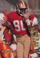 1993 Action Packed Moving Targets #MT10 Jerry Rice Football Card