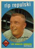 1959 Topps #195 Rip Repulski Baseball Card