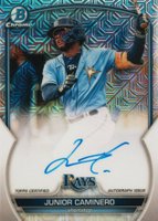2023 Bowman Mega Box Chrome Prospect Autographs #JC Junior Caminero Baseball Card