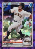 2020 Bowman Draft Chrome Sapphire Edition #BD35 Jimmy Glowenke Purple Baseball Card
