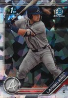 2019 Bowman Draft Chrome Sapphire Edition #BDC67 Shea Langeliers Baseball Card