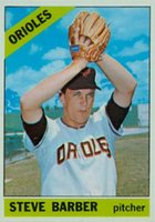 1966 Topps #477 Steve Barber Baseball Card