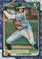 2024 Bowman Paper Prospects #BP3 Jacob Wilson Purple Pattern Baseball Card