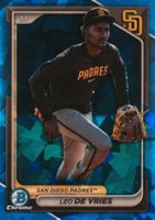 2024 Bowman Chrome Sapphire Edition Prospects #179 Leo de Vries Image Variation Baseball Card