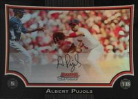 2009 Bowman Chrome #2 Albert Pujols Refractor Baseball Card