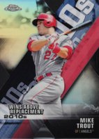 2020 Topps Chrome Decade of Dominance Die-Cut #DOD1 Mike Trout Baseball Card