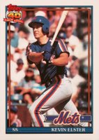 1991 Topps Tiffany #134 Kevin Elster Baseball Card