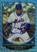 2013 Bowman Chrome Draft Picks & Prospects #BDPP1 Dominic Smith Blue Wave Baseball Card