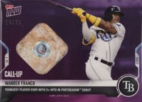2021 Topps Now #924C Wander Franco Relic-Purple Baseball Card