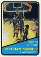 1972 Topps #156 NBA Playoffs Game #3 Basketball Card