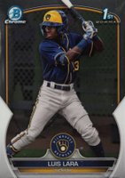2023 Bowman Chrome Prospects #BCP100 Luis Lara Baseball Card