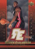 2003 Upper Deck Rookie Exclusives #J5 Dwyane Wade Jersey Basketball Card