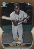 2023 Bowman Chrome Prospects #BCP252 Roberto Clemente Retrofractor-Gold Baseball Card
