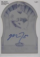 2011 Finest #84 Mike Trout Autograph Framed Printing Plates Black Baseball Card